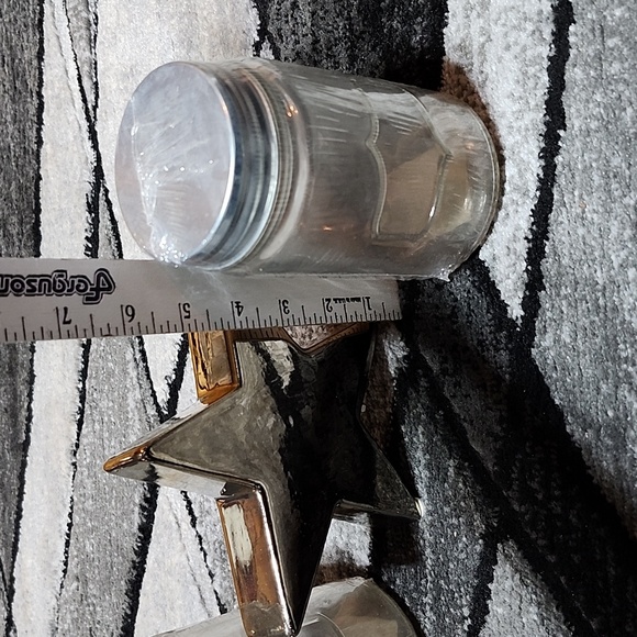 CLEAR DRY FOOD SAFE JARS & SILVER STAR DECOR BUNDLE - Picture 3 of 10